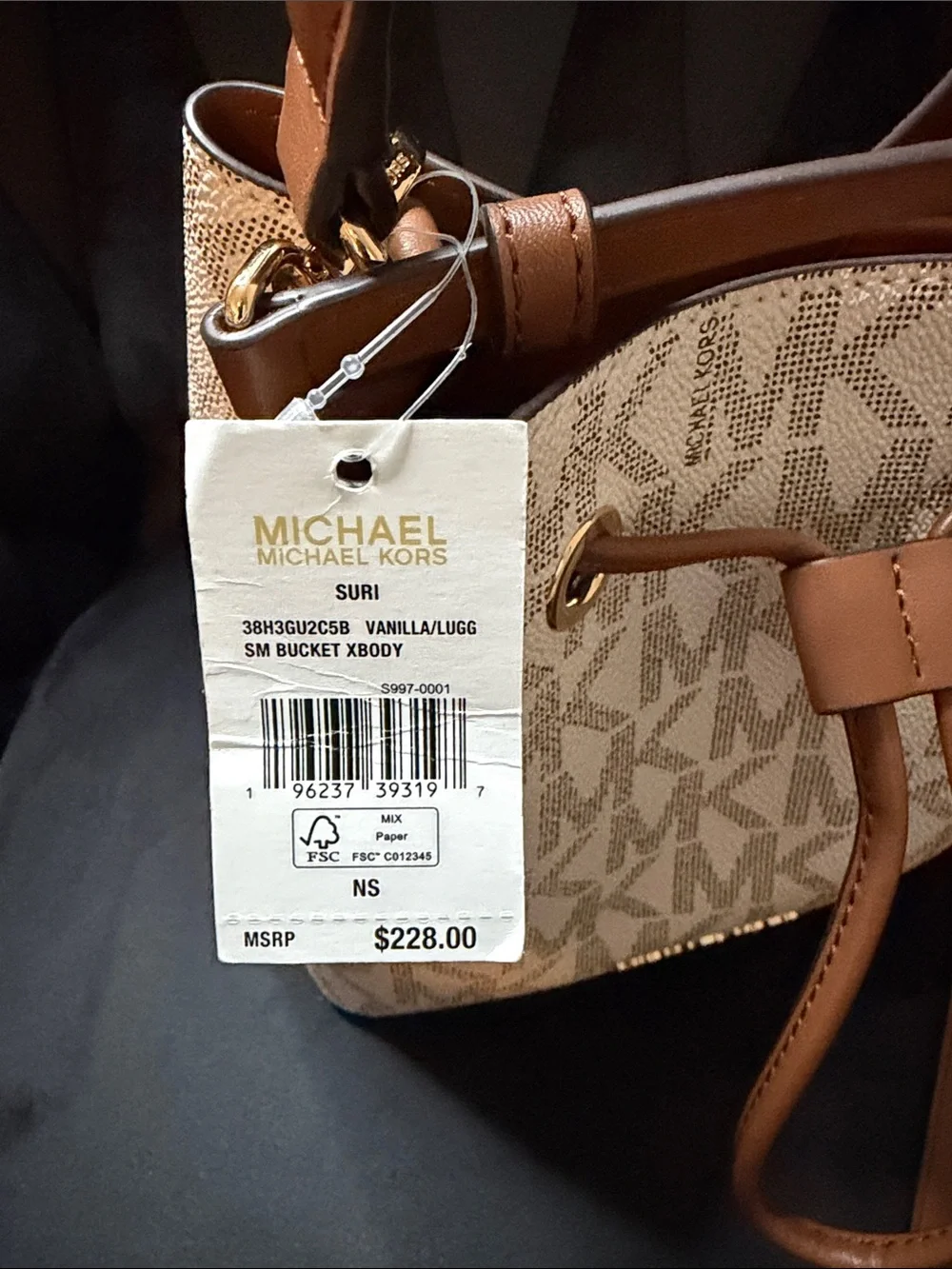 Michael Kors compact bucket